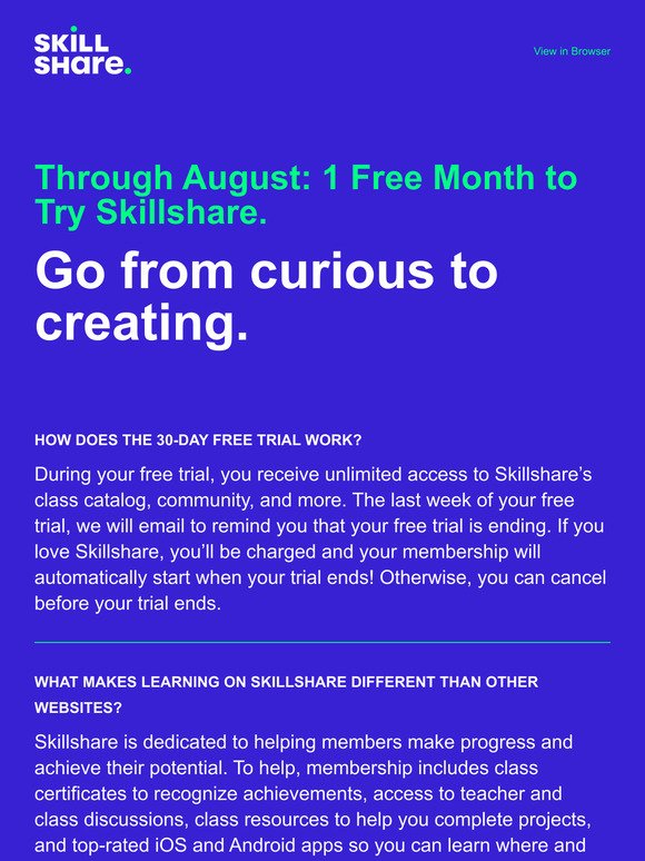 Curious about Skillshare but not sure?