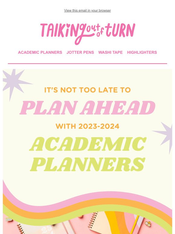 It's Not Too Late to Plan Ahead!