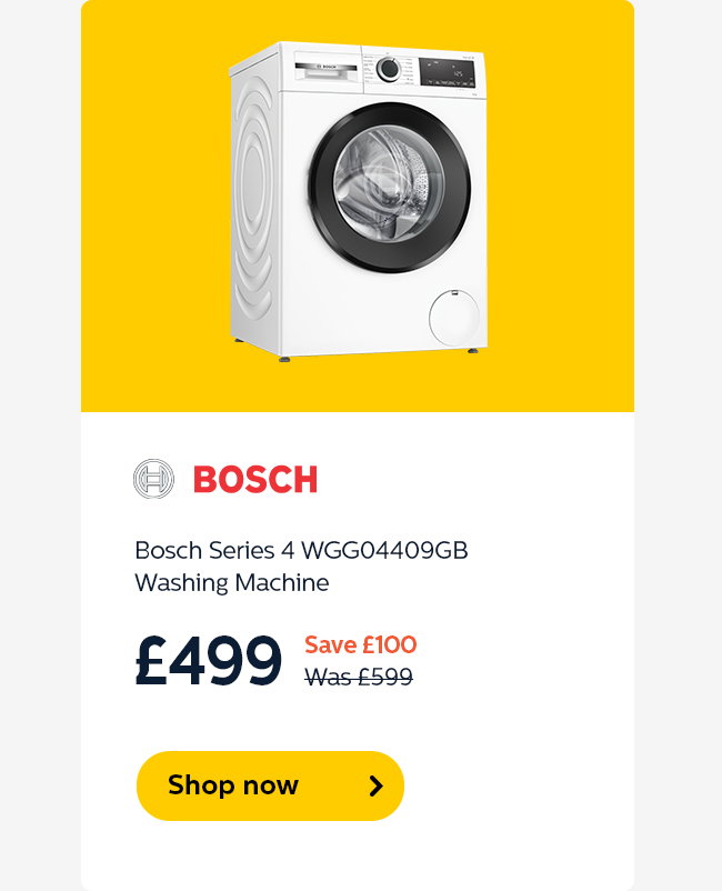 Bosch Series 4 WGG04409GB Washing Machine