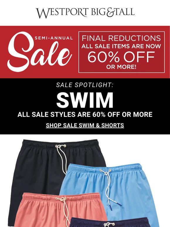 SWIM 60% off | Don't miss out!
