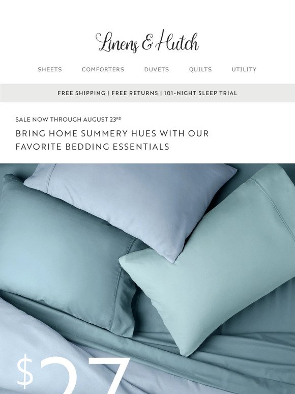 Now On Sale: $27 All 6-Piece Solid Sheet Sets