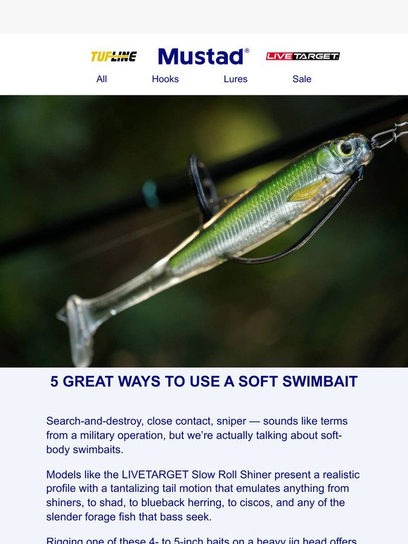 5 Ways to use a soft swimbait