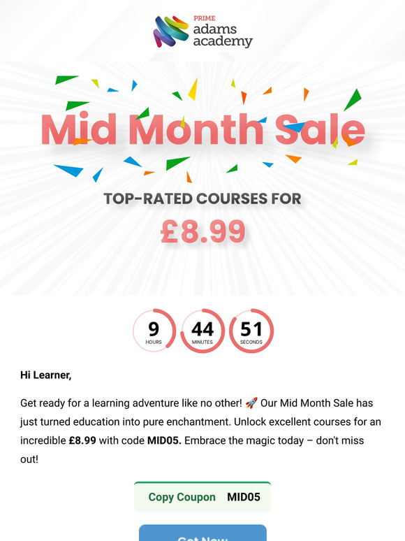 🕛 Hurry, Learner! Act Now Before Mid-Month Sale Ends!