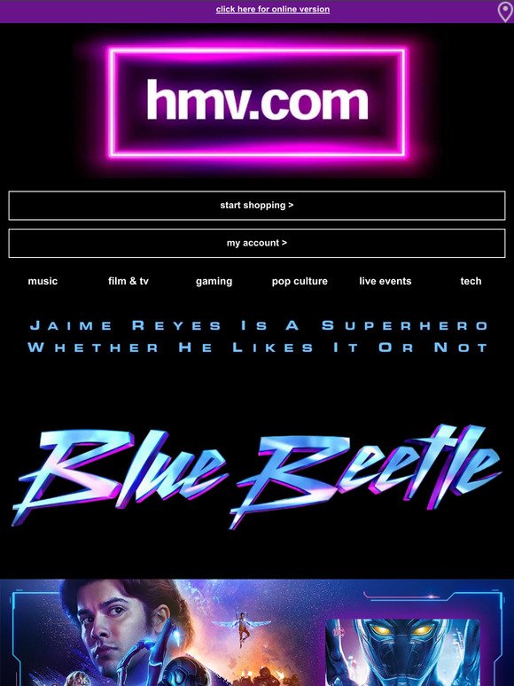 Blue Beetle | exclusive@hmv steelbook 🔵