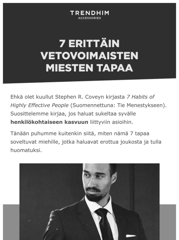 7 erittäin vetovoimaisten miesten tapaa