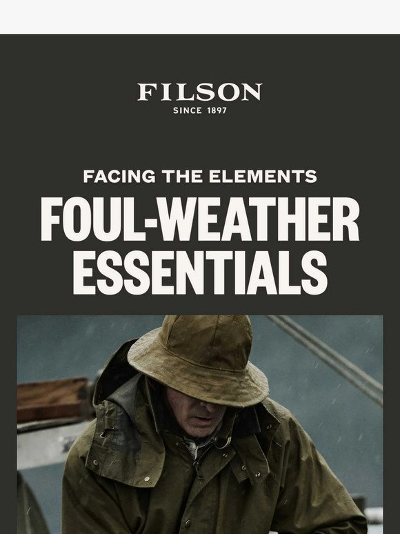 Filson: From the Archives – Foul Weather Gear | Milled