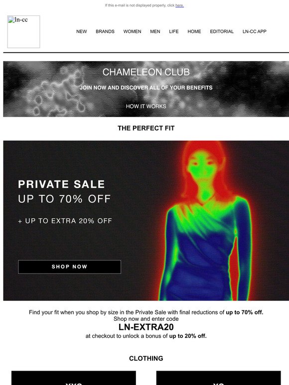 Private Sale: Shop By Size + Extra Up To 20% Off