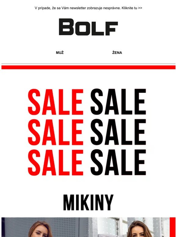 📣 Sale stále pokračuje! ✂ Mikiny, tričká, šortky už od 9,99 €! Využi výhodnú akciu! 💥