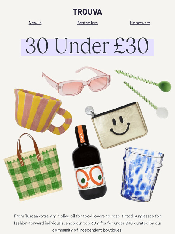 Shop 30 under £30