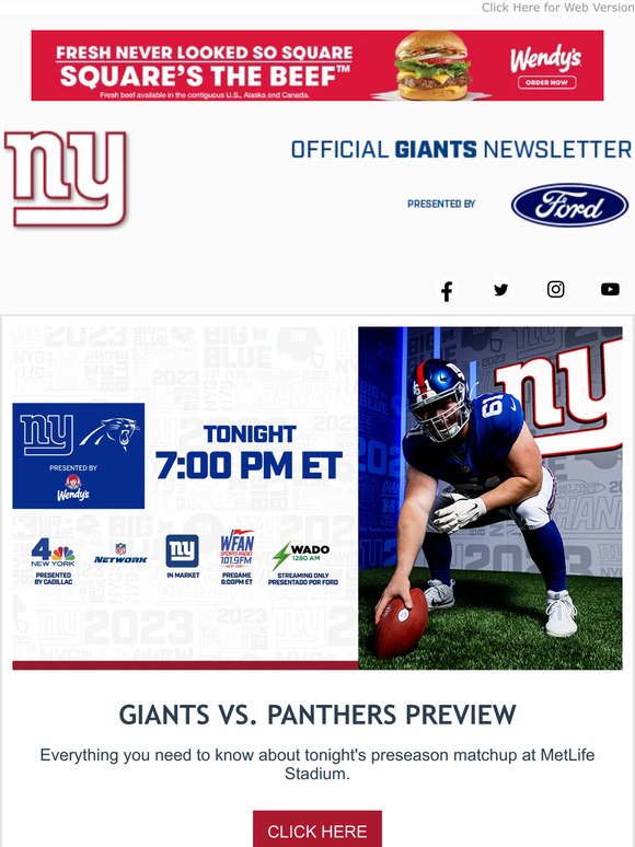 NY Giants Fan Shop: Giants announce 2022 uniform schedule