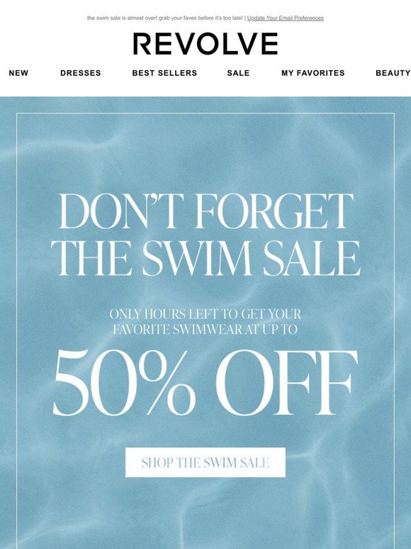 Reminder: up to 50% off swim!