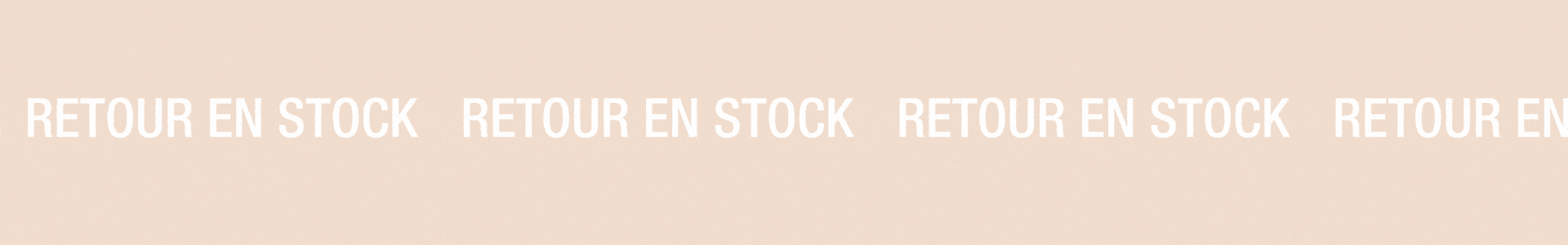 Retour en stock !