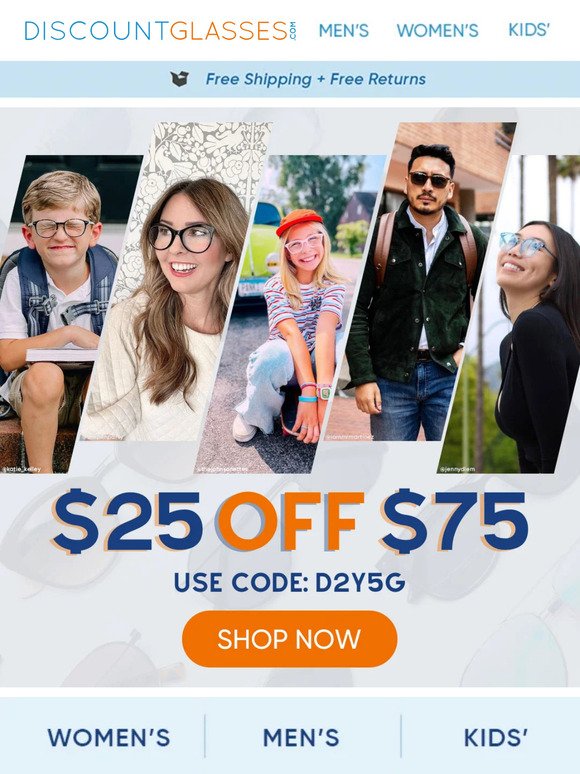 Style Meets Savings—$25 Off $75