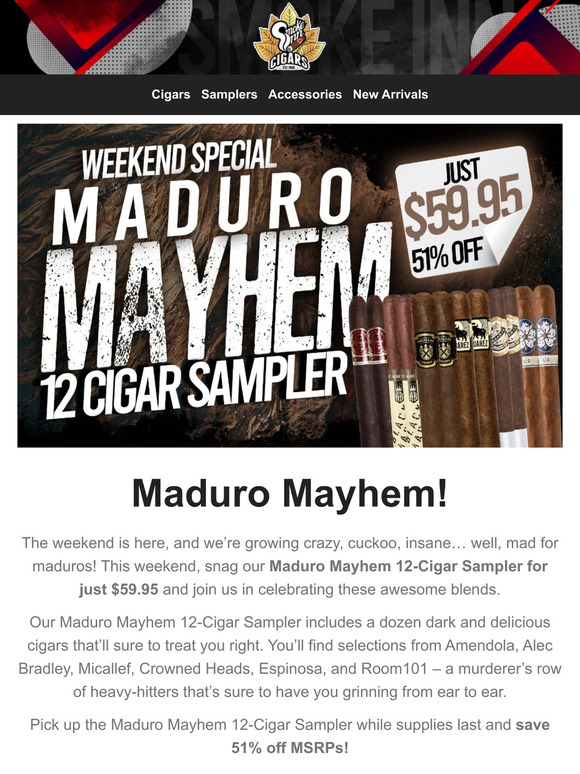 Weekend Special: New Sampler at Smoke Inn