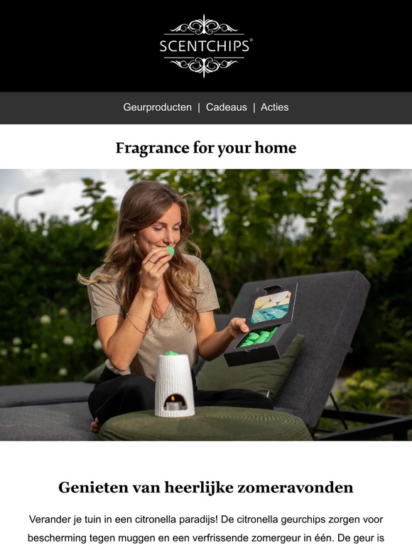 Zomeravonden met citronella geurchips