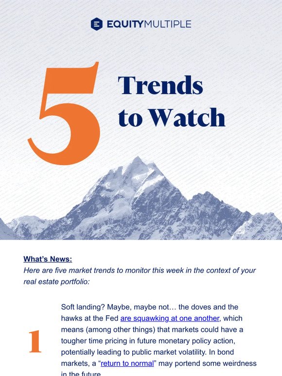 5 Trends to Watch in Real Estate Markets