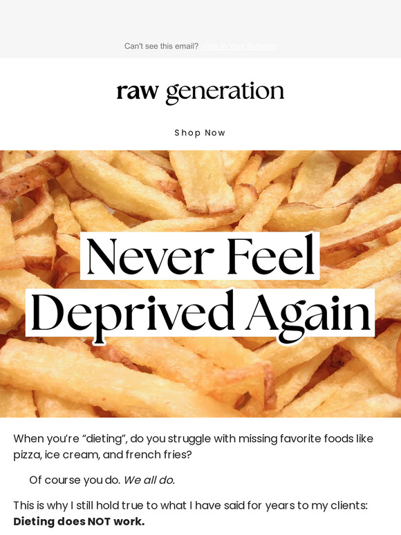 Eat french fries and lose weight?!