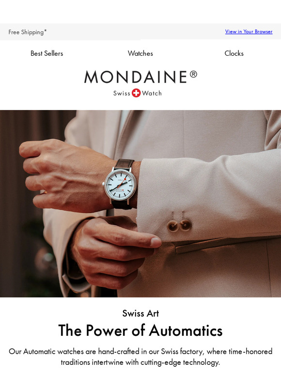 Invest in Quality & Timeless Style with Mondaine
