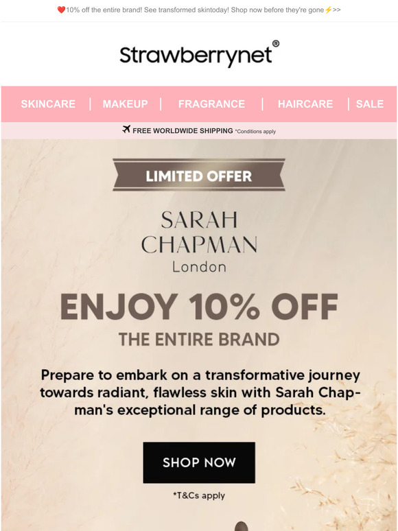 ✨High-Performance Skincare to Stop the Clock - Sarah Chapman⏰
