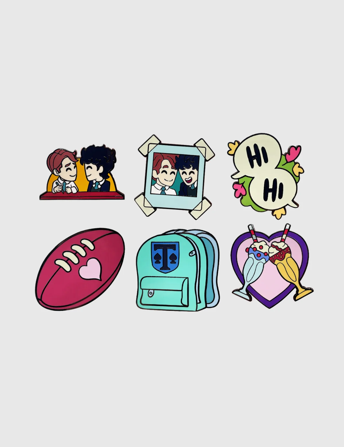 Image of Youtooz Heartstopper - Heartstopper Pin Set