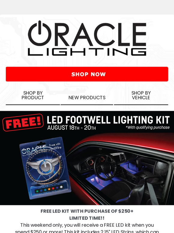 Free LED Kit With Purchase‼️