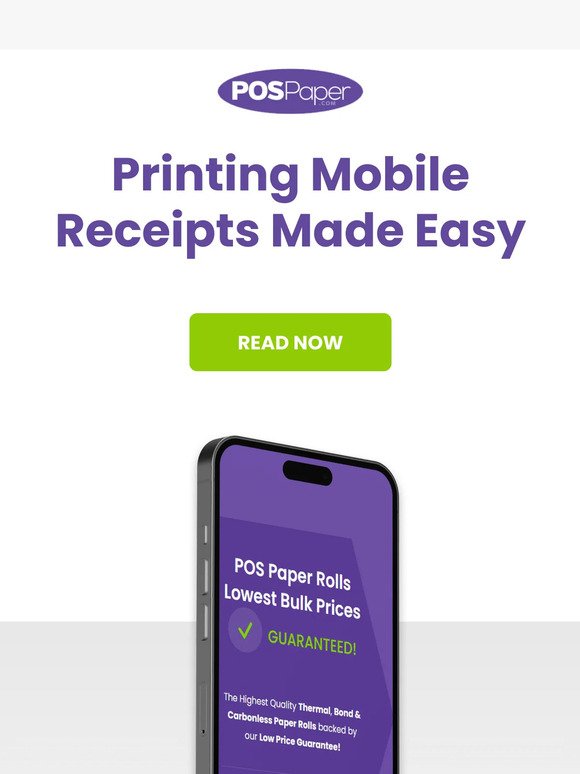 Printing receipts on your mobile device- the EASY way