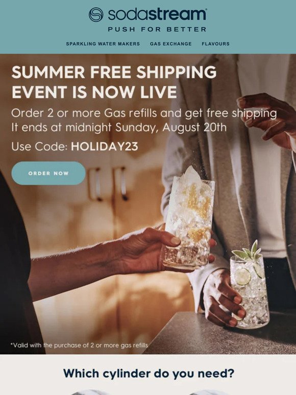 Our Summer Free Shipping event is now live! 🚚