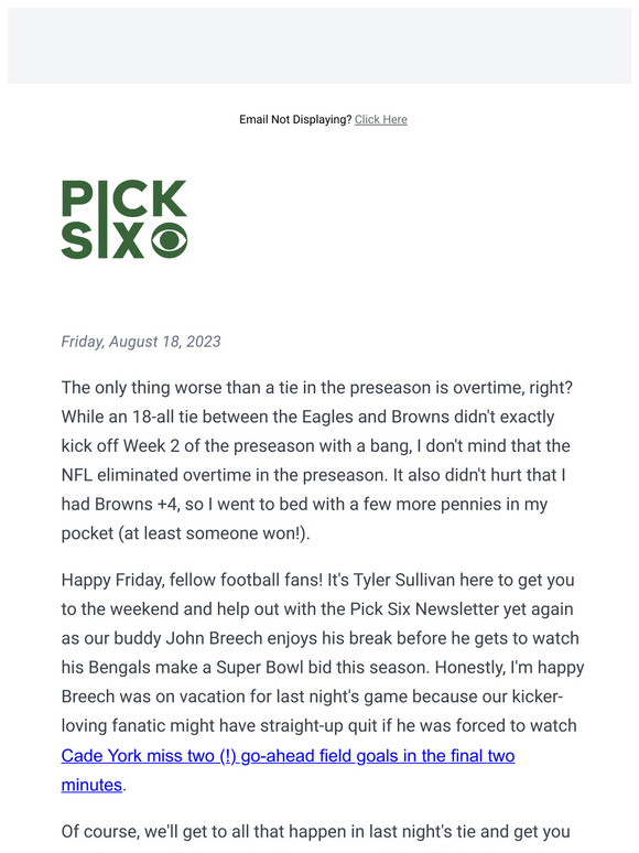 What to make of Eagles-Browns preseason tie, plus one thing to