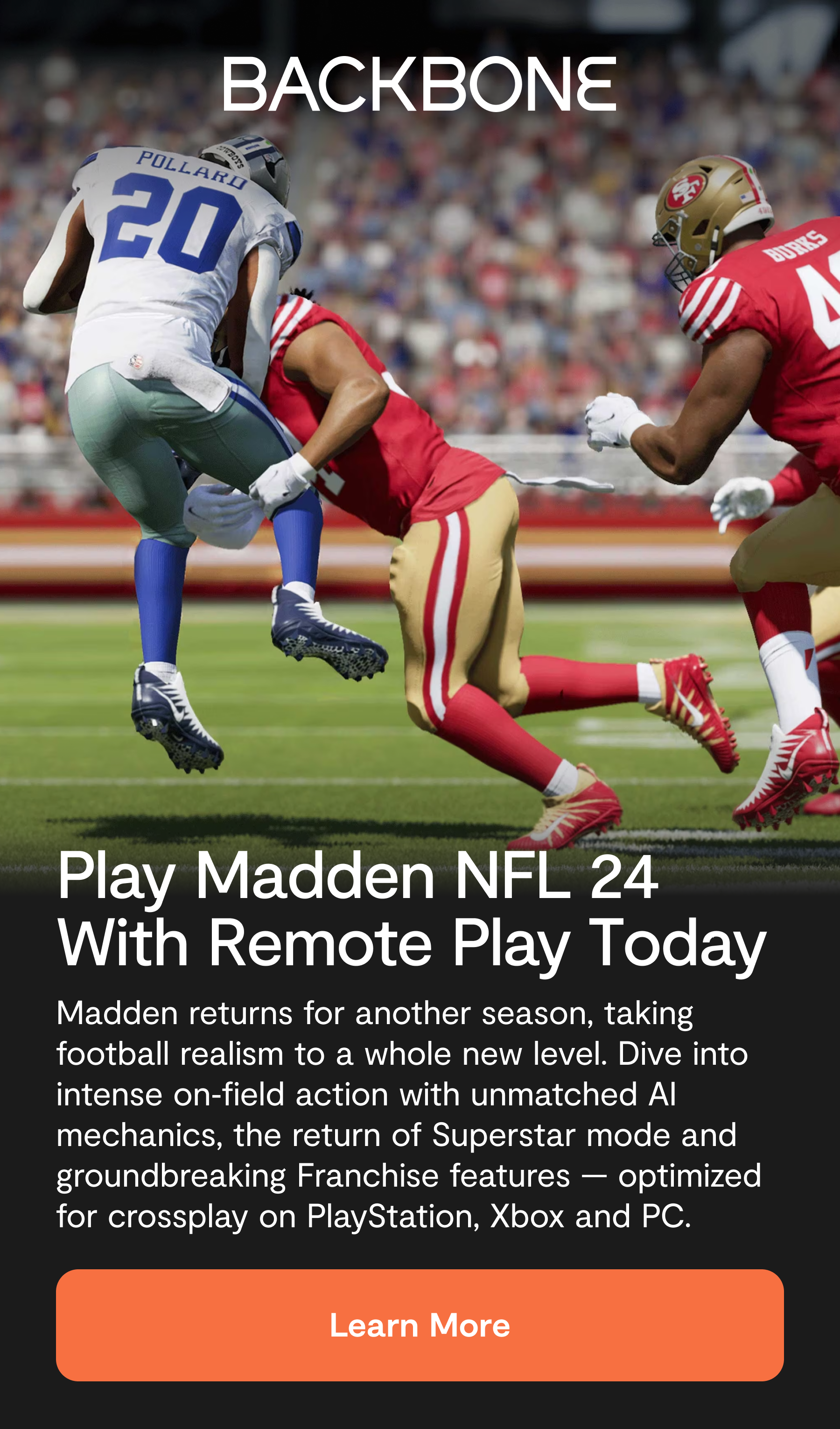 Play Madden NFL 24 with Remote Play Today