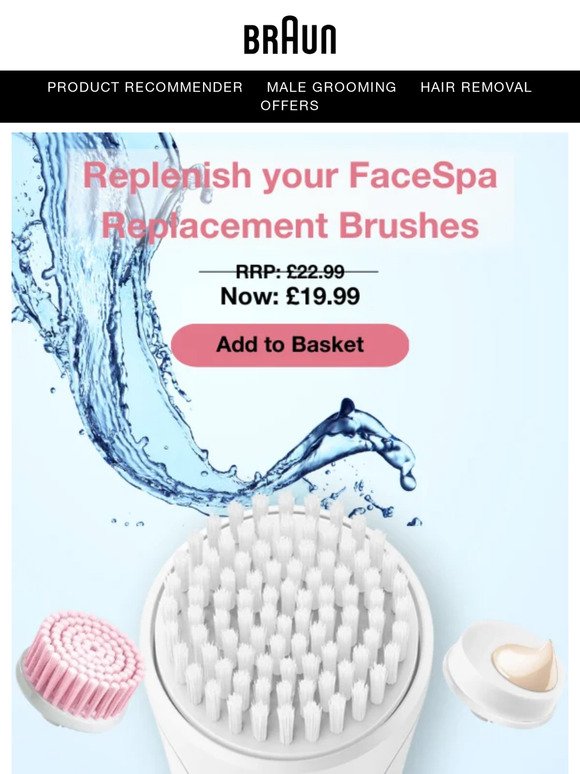 Replenish your FaceSpa for Less