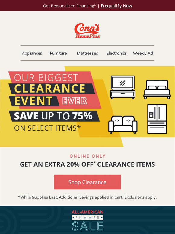 conn's clearance refrigerators