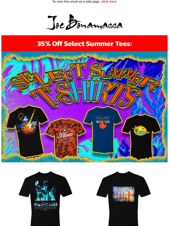 35% Off Summer Fan Favorite T-shirts! - Get Yours Today