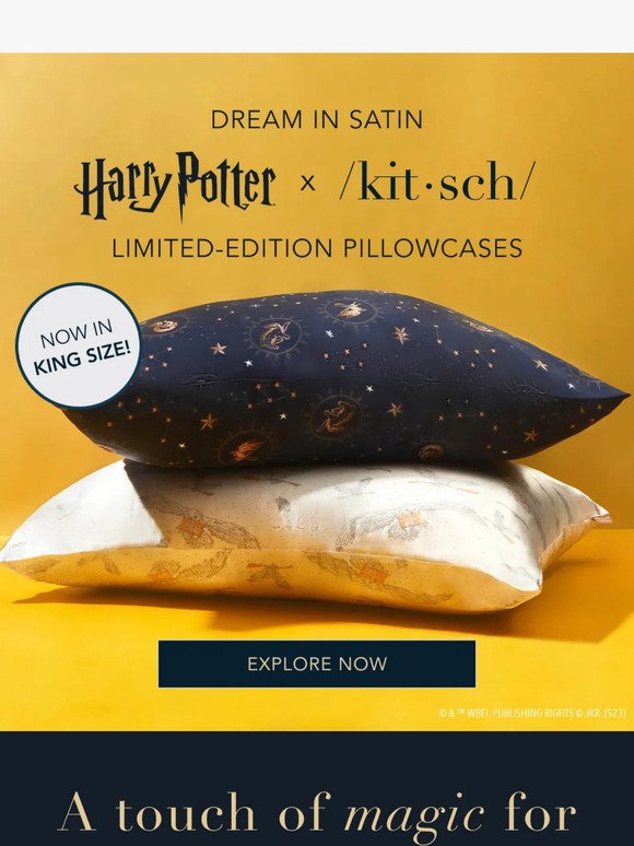 Snuggle up with Harry Potter x Kitsch 🤗