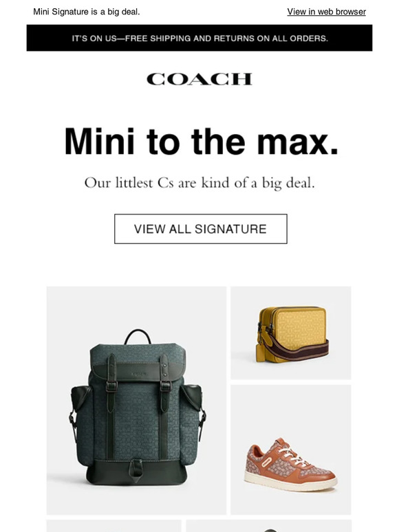 Men's COACH Bags + FREE SHIPPING