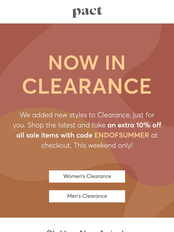 Take 10% off clearance today (!!)