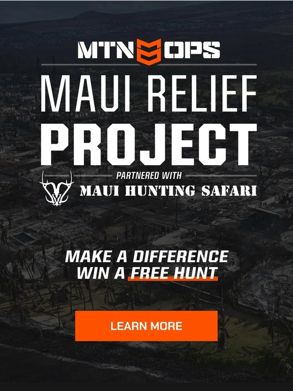 Help Maui. Win a Free Hunt!