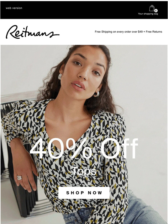 ✨ Ooh, 40% off tops & dresses!