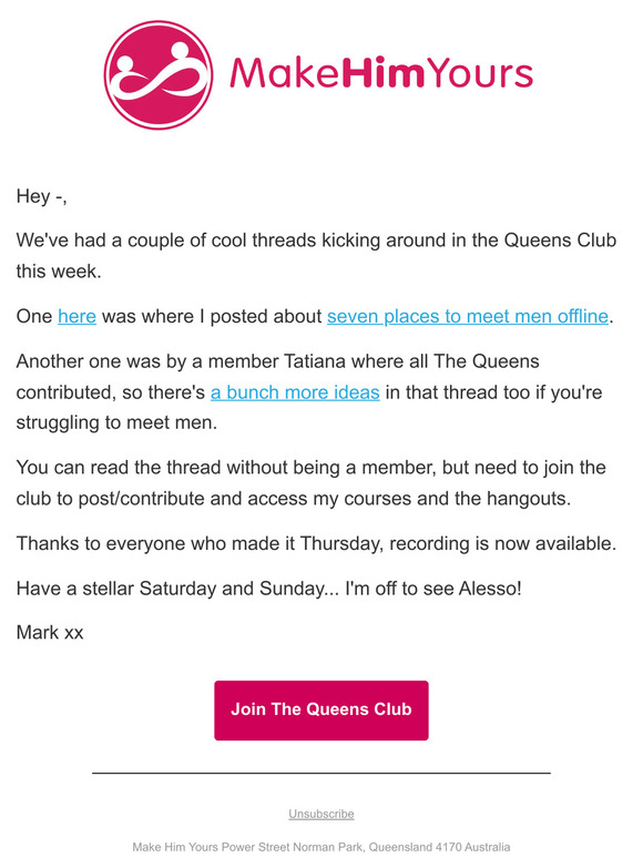 7 Places To Meet Men Offline (for your weekend)