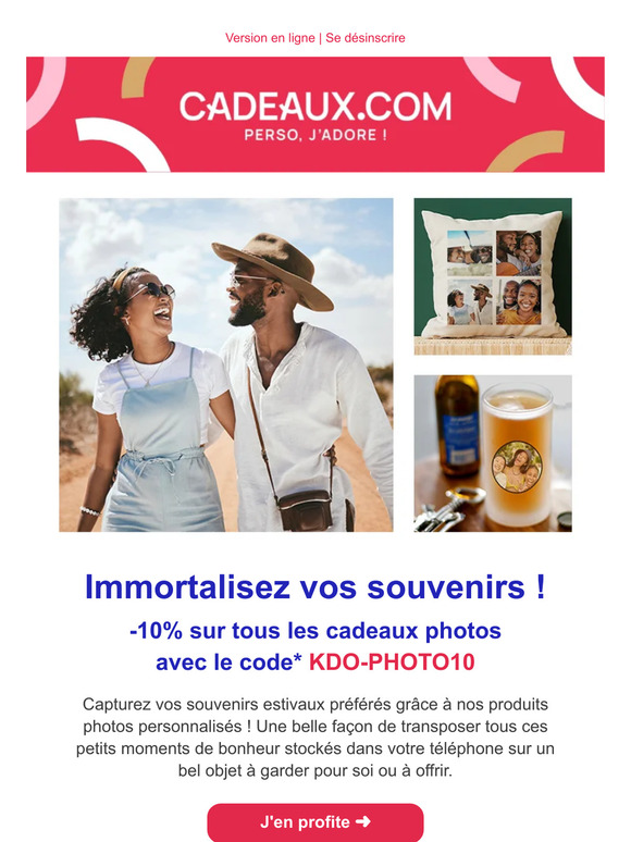 -10% sur nos cadeaux photos personnalisés !