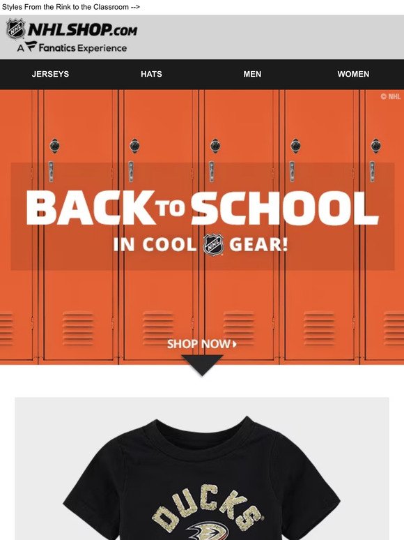 Back to School in NHL Style: Check Out Our Gear!