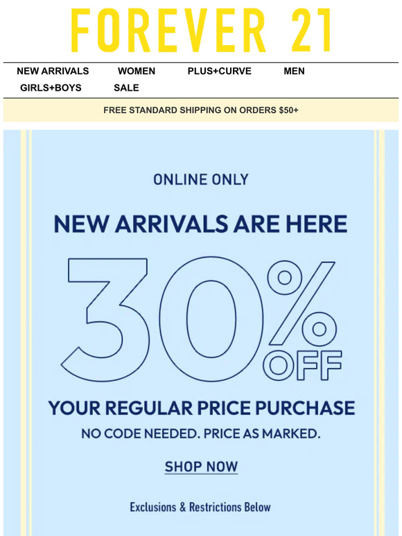 30% off your purchase ♡