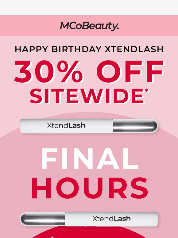 LAST CHANCE for FREE* XtendLash! ⏰
