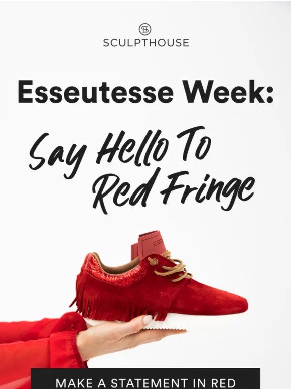 Make a statement with new Red Fringe Esseutesse ❤