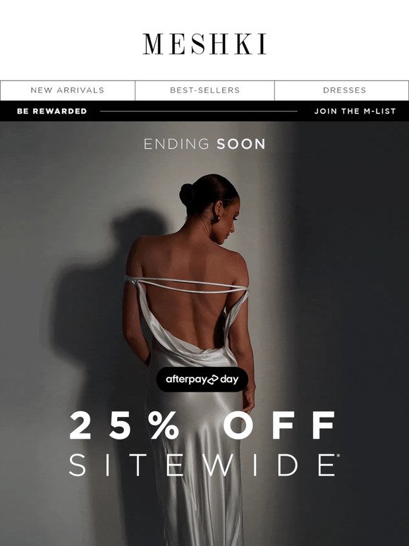 Final Hours: 25% OFF SITEWIDE*