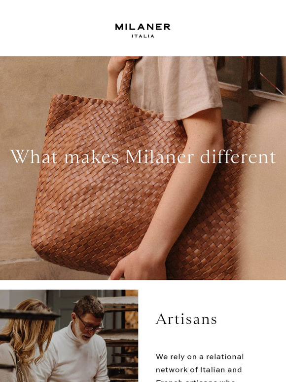 The Classic Elena, Italian Woven Leather Handbag - MILANER