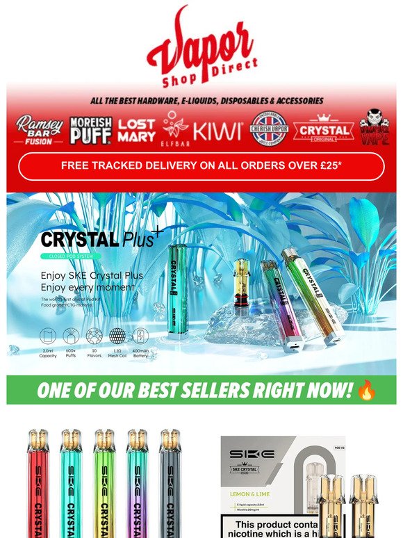 SKE Crystal Plus🔥 | Huge Restock on Prefilled Pods & Bundle Offer Now Available!