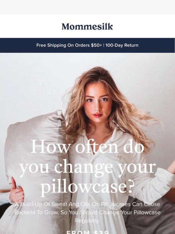 How often should you change your pillowcase?
