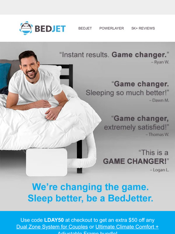 BedJet is a game changer for sweat-free sleep.