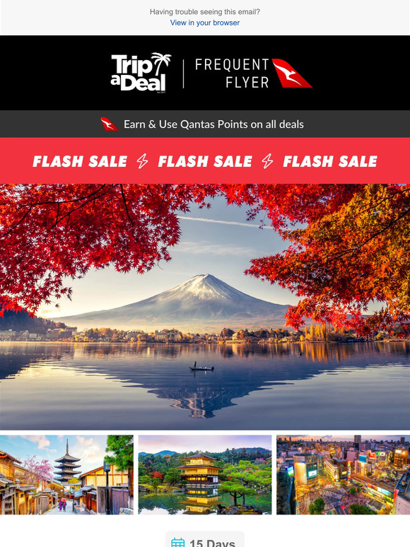 TripADeal: 🚨 Grand Japan flash sale 🚨 Save $200 per person be quick