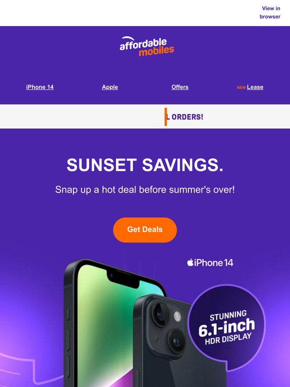 The sun is setting on these savings,